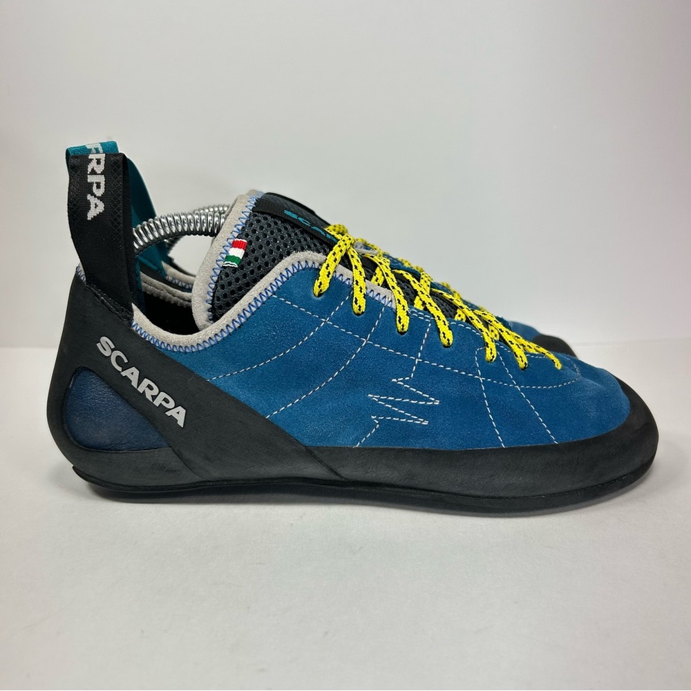 Scarpa Helix Vibram Climbing Shoes Men's Sz 9.5 Women’s Size 10.5 Italy Like New